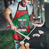 Custom Portugal Rugby 2026 Apron Os Lobos Wolf Mascot