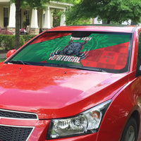 Custom Portugal Rugby 2026 Auto Sun Shade Os Lobos Wolf Mascot