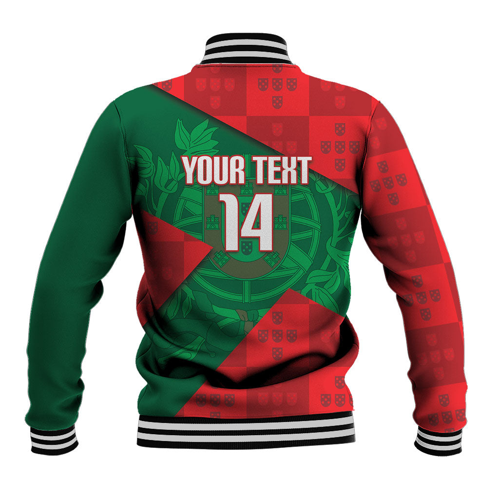 Custom Portugal Rugby 2026 Baseball Jacket Os Lobos Wolf Mascot