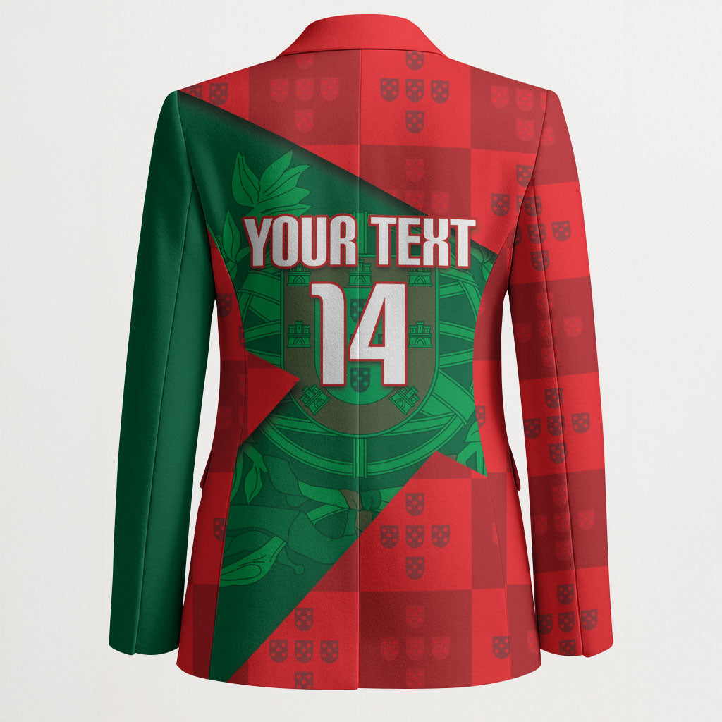 Custom Portugal Rugby 2026 Blazer Os Lobos Wolf Mascot