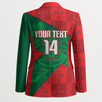 Custom Portugal Rugby 2026 Blazer Os Lobos Wolf Mascot