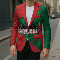 Custom Portugal Rugby 2026 Blazer Os Lobos Wolf Mascot