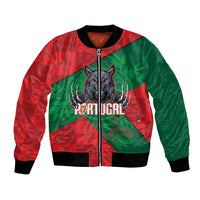 Custom Portugal Rugby 2026 Bomber Jacket Os Lobos Wolf Mascot