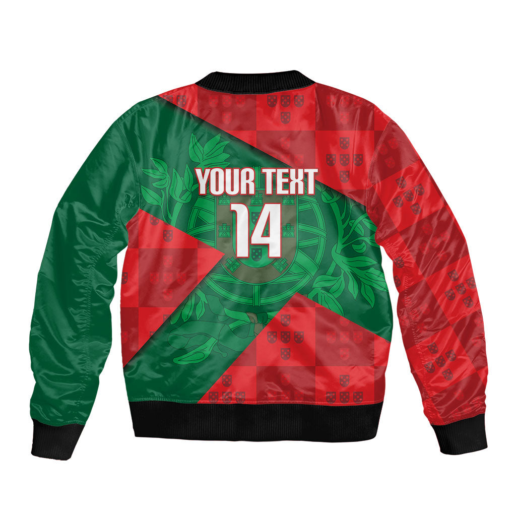 Custom Portugal Rugby 2026 Bomber Jacket Os Lobos Wolf Mascot