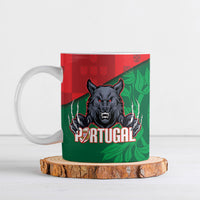 Custom Portugal Rugby 2026 Ceramic Mug Os Lobos Wolf Mascot