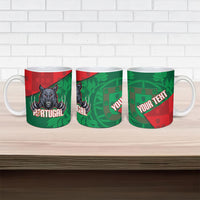 Custom Portugal Rugby 2026 Ceramic Mug Os Lobos Wolf Mascot