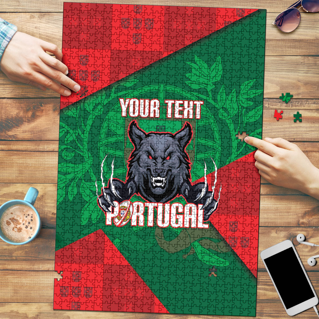 Custom Portugal Rugby 2026 Puzzle Os Lobos Wolf Mascot