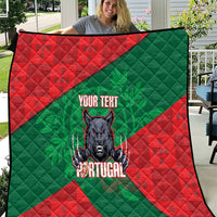 Custom Portugal Rugby 2026 Quilt Os Lobos Wolf Mascot