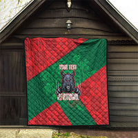 Custom Portugal Rugby 2026 Quilt Os Lobos Wolf Mascot