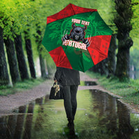 Custom Portugal Rugby 2026 Umbrella Os Lobos Wolf Mascot