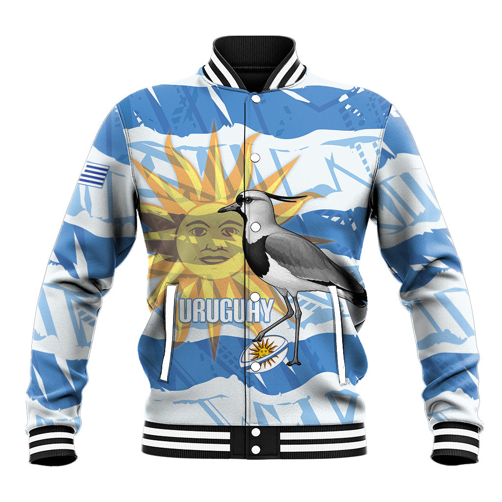Custom Uruguay Rugby 2026 Baseball Jacket Sun Of May and Lapwing