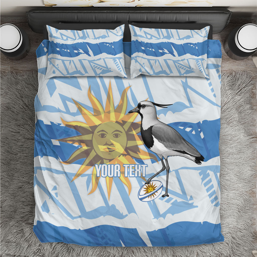 Custom Uruguay Rugby 2026 Bedding Set Sun Of May and Lapwing