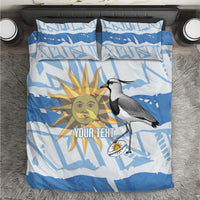 Custom Uruguay Rugby 2026 Bedding Set Sun Of May and Lapwing