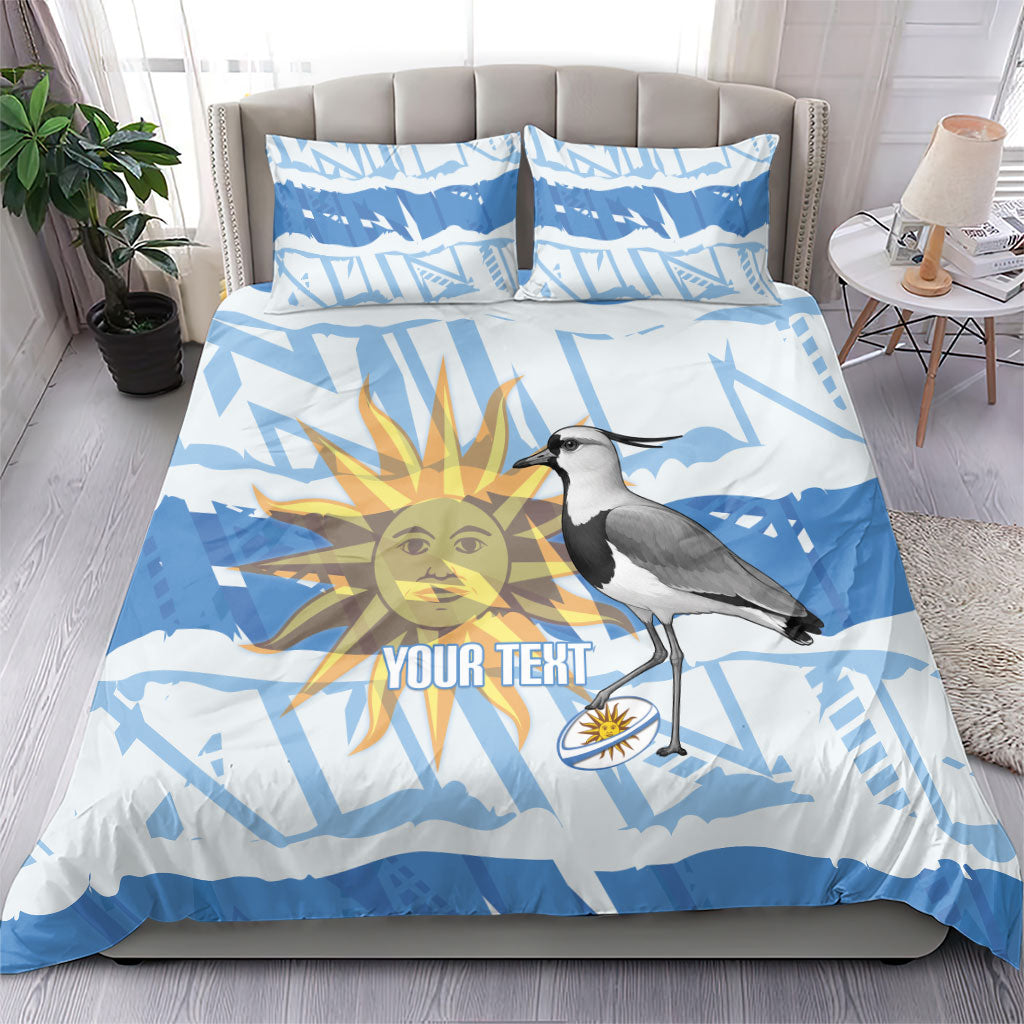 Custom Uruguay Rugby 2026 Bedding Set Sun Of May and Lapwing