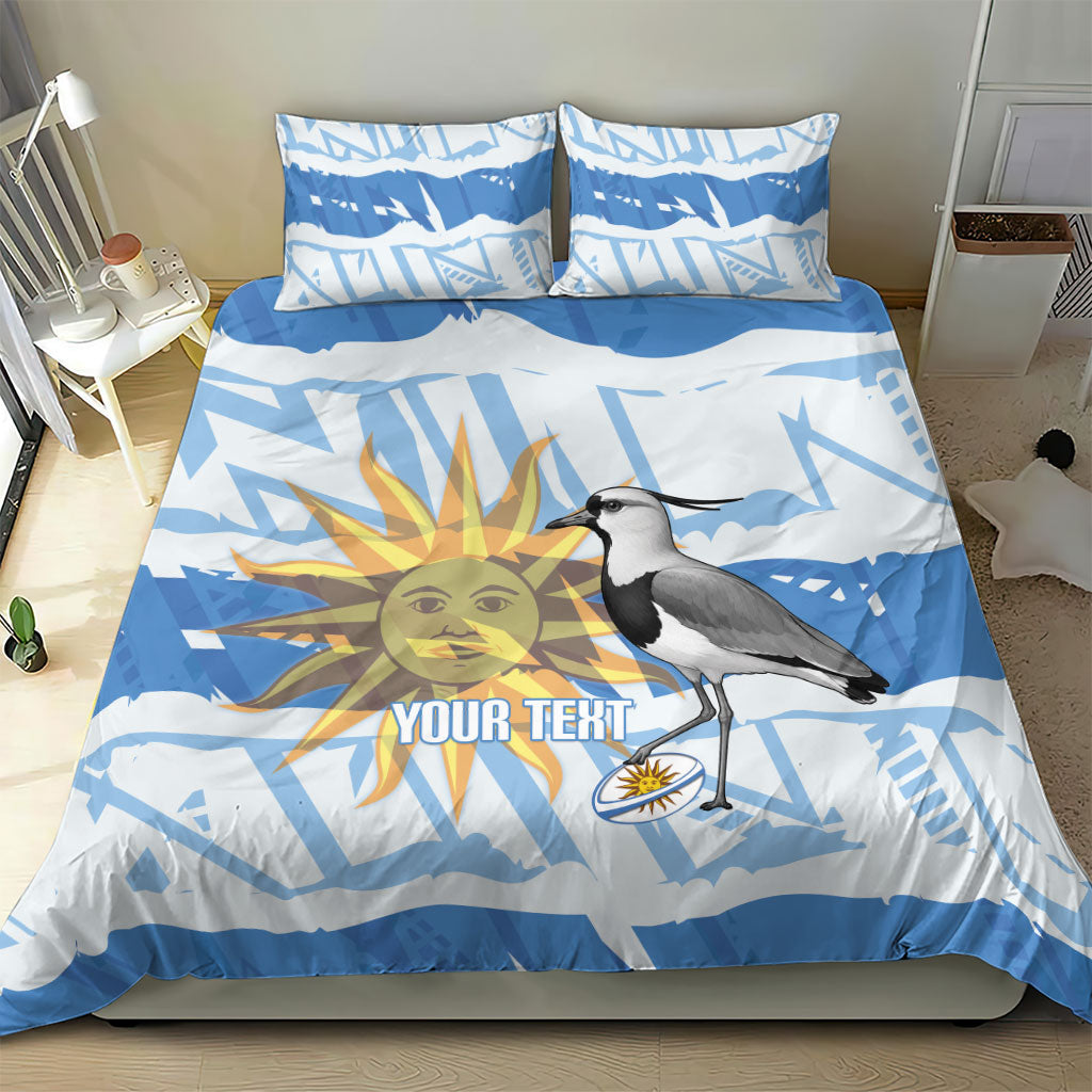 Custom Uruguay Rugby 2026 Bedding Set Sun Of May and Lapwing