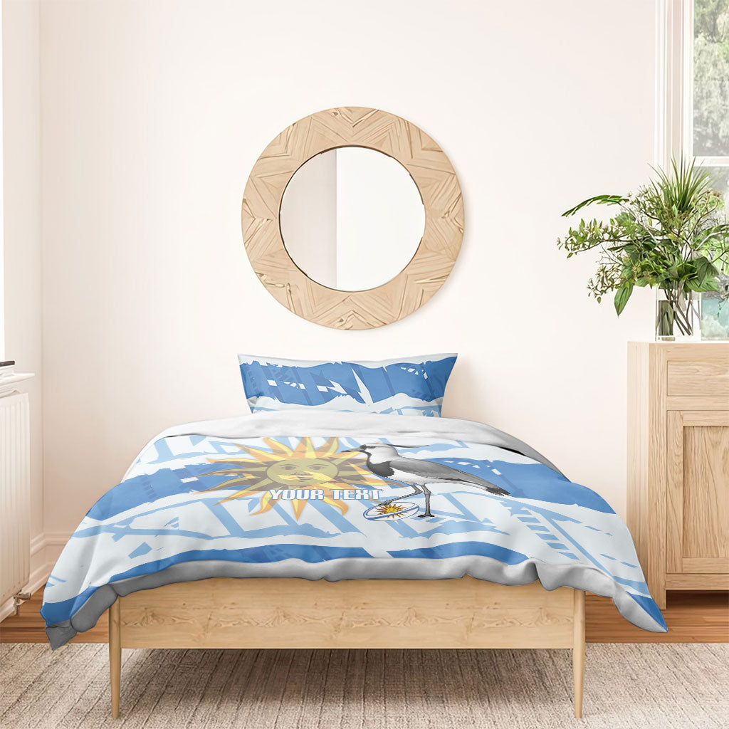 Custom Uruguay Rugby 2026 Bedding Set Sun Of May and Lapwing