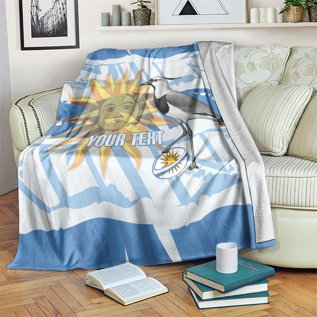 Custom Uruguay Rugby 2026 Blanket Sun Of May and Lapwing