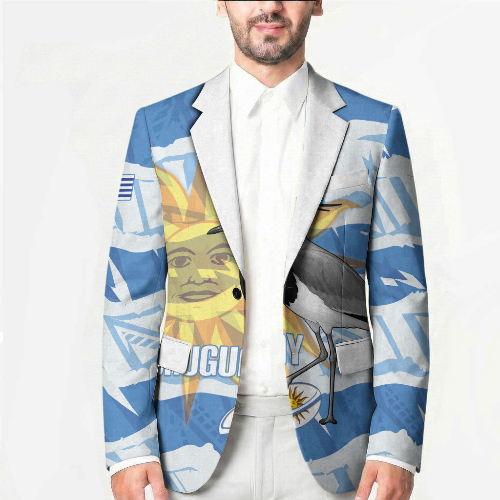 Custom Uruguay Rugby 2026 Blazer Sun Of May and Lapwing
