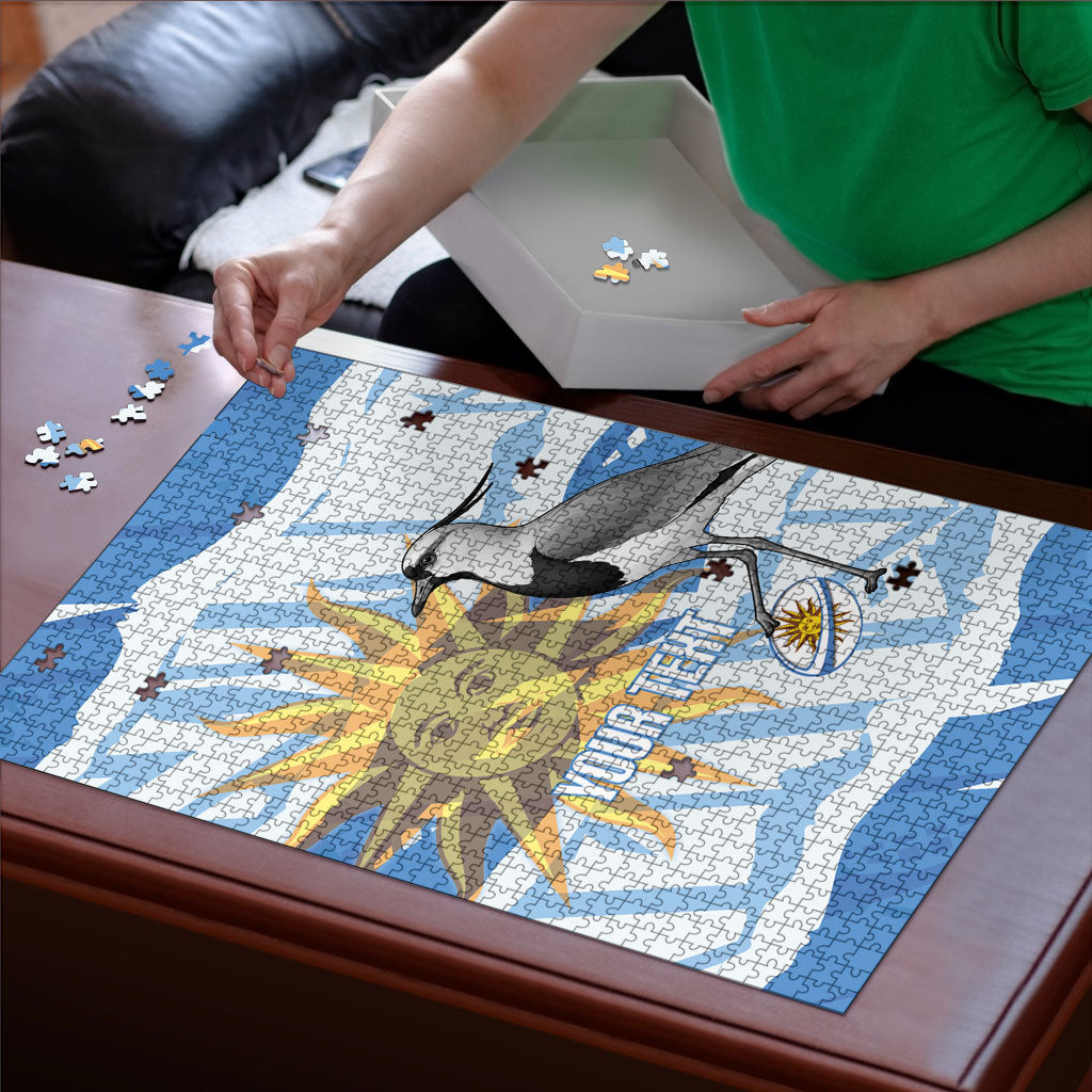 Custom Uruguay Rugby 2026 Puzzle Sun Of May and Lapwing