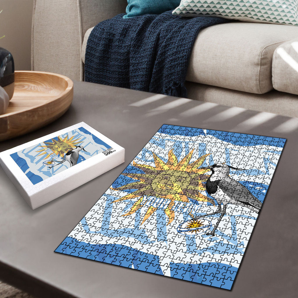 Custom Uruguay Rugby 2026 Puzzle Sun Of May and Lapwing