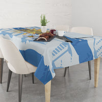 Custom Uruguay Rugby 2026 Tablecloth Sun Of May and Lapwing