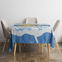 Custom Uruguay Rugby 2026 Tablecloth Sun Of May and Lapwing