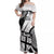 Custom Fiji Rugby Off Shoulder Maxi Dress World Cup 2023 Go Champions Fijian Tapa Black Version - Wonder Print Shop