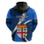 Fiji Rugby Hoodie World Cup 2023 Go Champions Fijian Tapa Blue Version - Wonder Print Shop