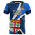 Fiji Rugby T Shirt World Cup 2023 Go Champions Fijian Tapa Blue Version - Wonder Print Shop