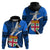 Custom Fiji Rugby Hoodie World Cup 2023 Go Champions Fijian Tapa Blue Version - Wonder Print Shop