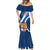 Custom Fiji Rugby Mermaid Dress World Cup 2023 Go Champions Fijian Tapa Blue Version - Wonder Print Shop