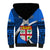 Custom Fiji Rugby Sherpa Hoodie World Cup 2023 Go Champions Fijian Tapa Blue Version - Wonder Print Shop