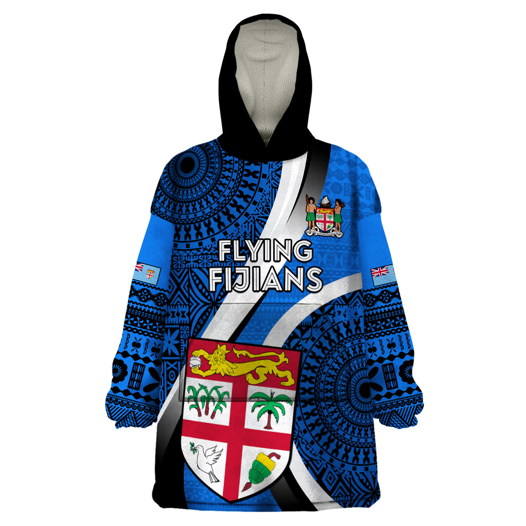 custom-fiji-rugby-wearable-blanket-hoodie-world-cup-2023-go-champions-fijian-tapa-blue-version