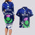 Scotland Rugby Couples Matching Long Sleeve Bodycon Dress and Hawaiian Shirt World Cup 2023 Go Scottish Thistle Grunge Style - Wonder Print Shop