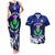 Scotland Rugby Couples Matching Tank Maxi Dress and Hawaiian Shirt World Cup 2023 Go Scottish Thistle Grunge Style - Wonder Print Shop