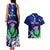 Scotland Rugby Couples Matching Tank Maxi Dress and Hawaiian Shirt World Cup 2023 Go Scottish Thistle Grunge Style - Wonder Print Shop