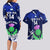 Custom Scotland Rugby Couples Matching Long Sleeve Bodycon Dress and Hawaiian Shirt World Cup 2023 Go Scottish Thistle Grunge Style - Wonder Print Shop