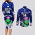 Custom Scotland Rugby Couples Matching Long Sleeve Bodycon Dress and Long Sleeve Button Shirts World Cup 2023 Go Scottish Thistle Grunge Style - Wonder Print Shop