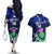 Custom Scotland Rugby Couples Matching Off The Shoulder Long Sleeve Dress and Hawaiian Shirt World Cup 2023 Go Scottish Thistle Grunge Style - Wonder Print Shop