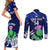 Custom Scotland Rugby Couples Matching Short Sleeve Bodycon Dress and Long Sleeve Button Shirts World Cup 2023 Go Scottish Thistle Grunge Style - Wonder Print Shop