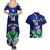 Custom Scotland Rugby Couples Matching Summer Maxi Dress and Hawaiian Shirt World Cup 2023 Go Scottish Thistle Grunge Style - Wonder Print Shop