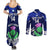 Custom Scotland Rugby Couples Matching Summer Maxi Dress and Long Sleeve Button Shirts World Cup 2023 Go Scottish Thistle Grunge Style - Wonder Print Shop