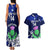 Custom Scotland Rugby Couples Matching Tank Maxi Dress and Hawaiian Shirt World Cup 2023 Go Scottish Thistle Grunge Style - Wonder Print Shop