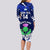 Custom Scotland Rugby Long Sleeve Bodycon Dress World Cup 2023 Go Scottish Thistle Grunge Style - Wonder Print Shop