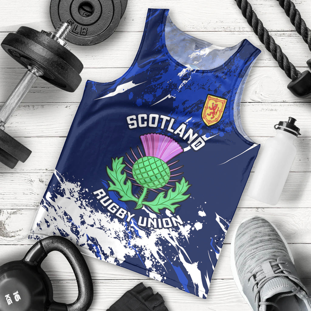 custom-scotland-rugby-men-tank-top-world-cup-2023-go-scottish-thistle-grunge-style