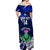 Custom Scotland Rugby Off Shoulder Maxi Dress World Cup 2023 Go Scottish Thistle Grunge Style - Wonder Print Shop