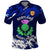 Custom Scotland Rugby Polo Shirt World Cup 2023 Go Scottish Thistle Grunge Style - Wonder Print Shop