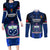 Samoa Rugby Couples Matching Long Sleeve Bodycon Dress and Long Sleeve Button Shirts World Cup 2023 Go Champions Manu Samoa - Wonder Print Shop