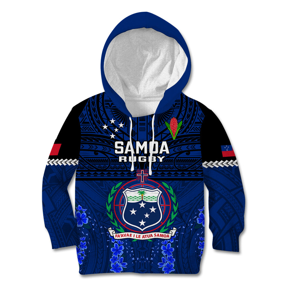 Samoa Rugby Kid Hoodie World Cup 2023 Go Champions Manu Samoa - Wonder Print Shop