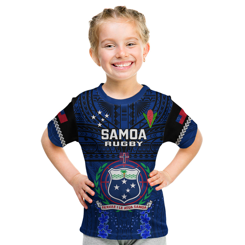 Samoa Rugby Kid T Shirt World Cup 2023 Go Champions Manu Samoa - Wonder Print Shop